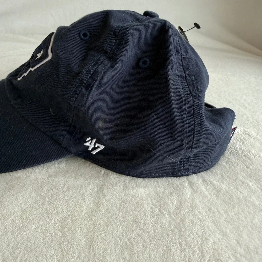 NWT New England Patriots '47 Clean Up‎ Mens Adjustable Logo Navy Blue Hat Cap